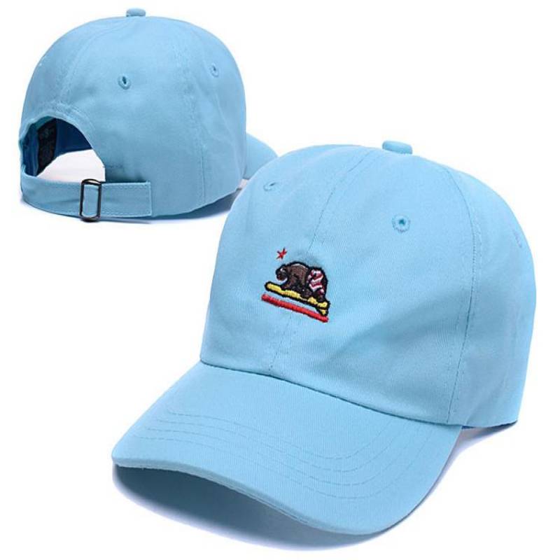 Sky Blue Dad Hat Men Luxury Brands Little California Bear Embroidery Personalized Hat Mens Fashion Golf Cap Hip Hop Bones Masculino Cappelli
