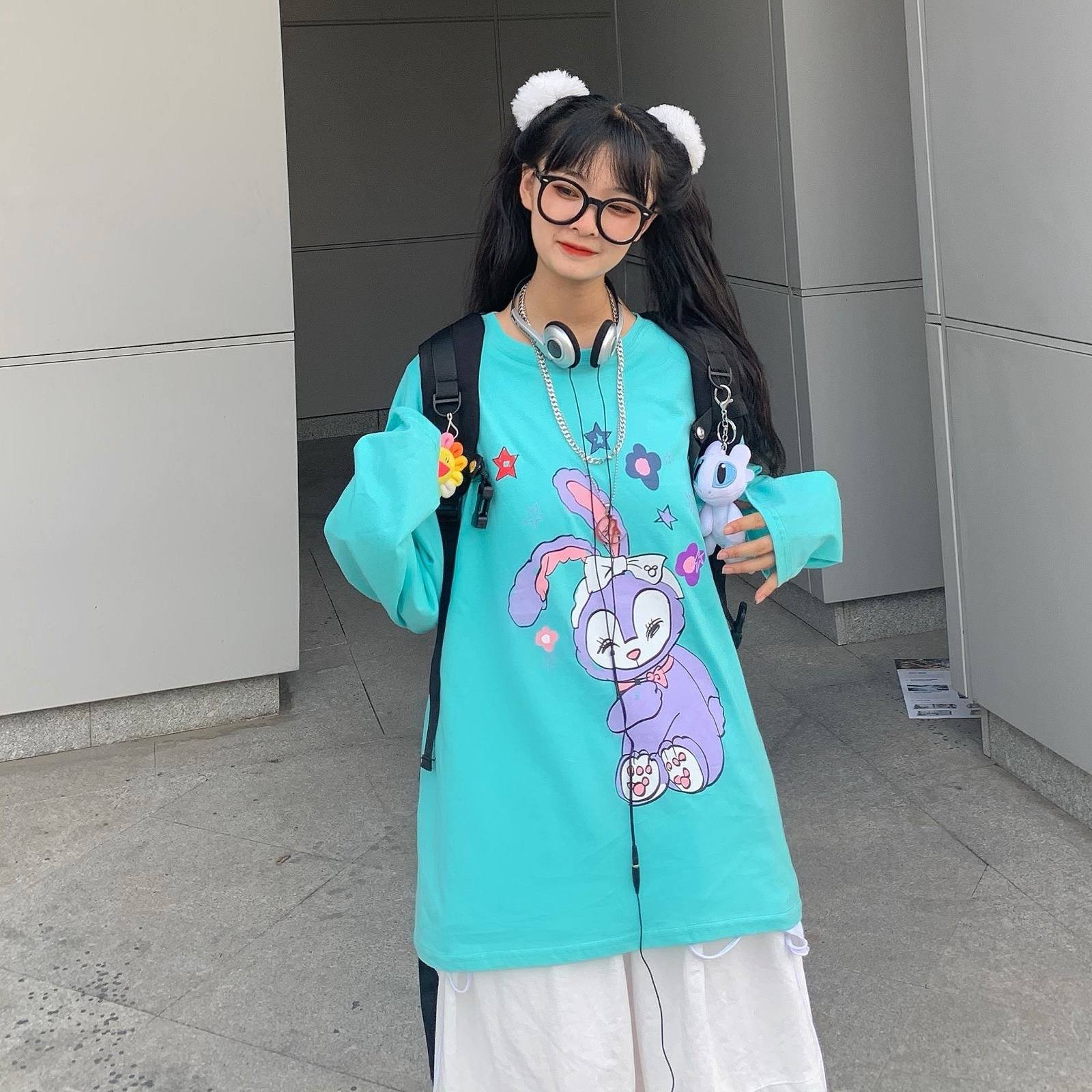 Japanese Sweatshirt Blouse Harajuku Bunny