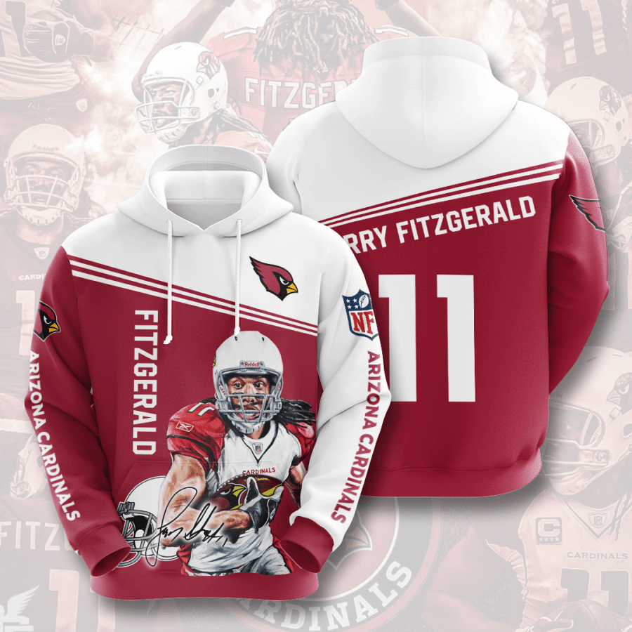 Larry Fitzgerald Arizona Cardinals Arizona Cardinals 91 Unisex 3D Hoodie Gift For Fans