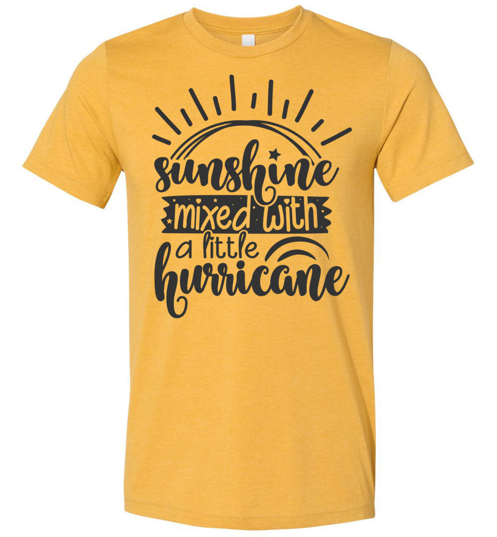 Sunshine Mixed With A Little Hurricane Sassy T Shirts