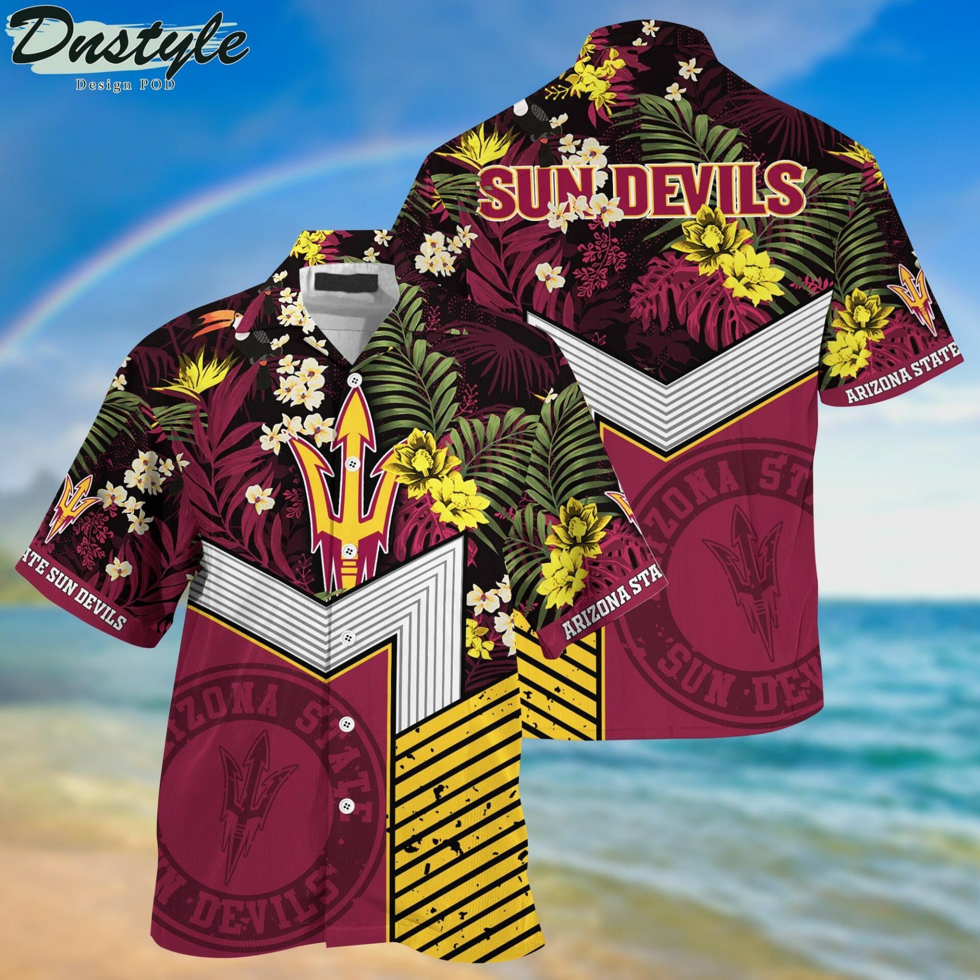 NCCA Arizona State Sun Devils Special Design Hawaiian Shirt