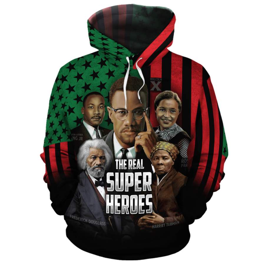 African American Heroes All-over Hoodie