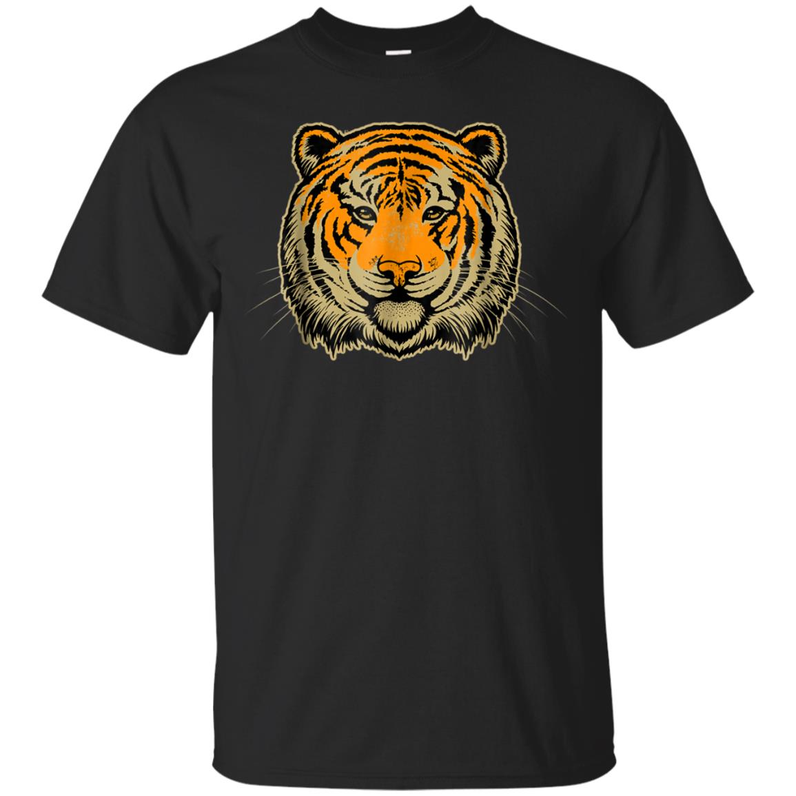 Tiger Wild Animal Cat Lovers Head Sketch Art Gift T-Shirt