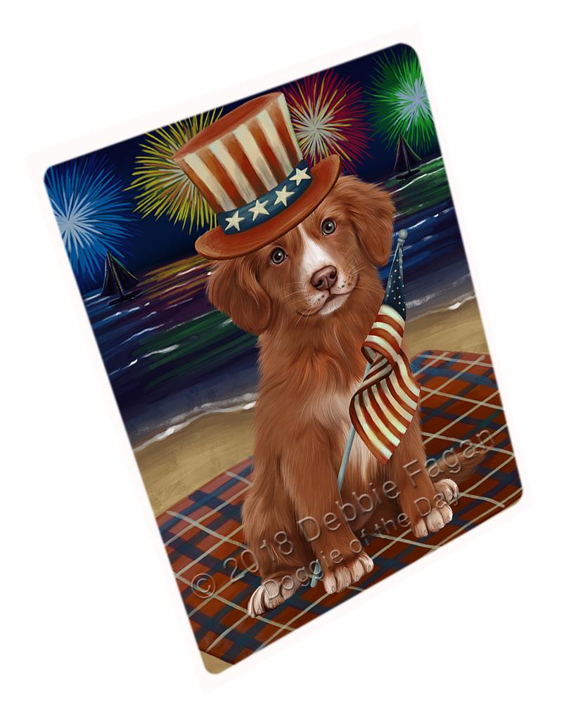 4Th Of July Independence Day Firework Nova Scotia Duck Toller Retriever Dog Blanket Blnkt132132