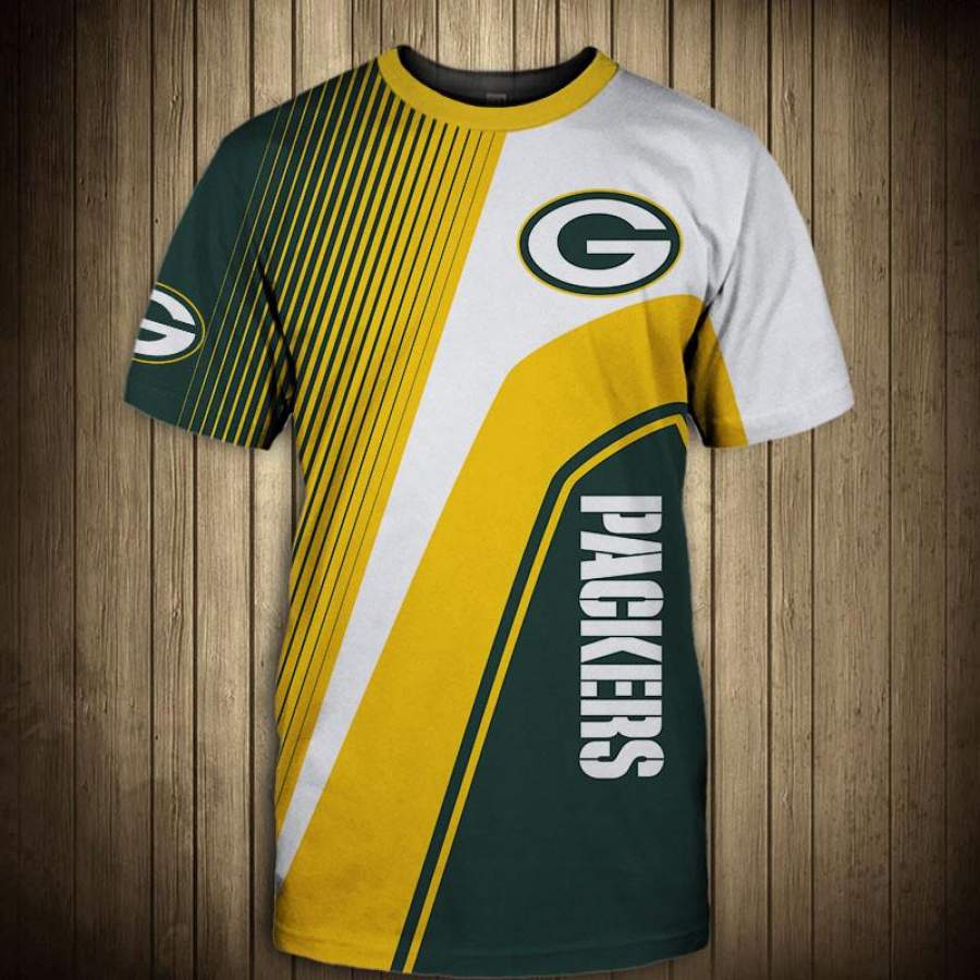 Green Bay Packers T-Shirt 3D All Over Print Custom 3D Green Bay Packers Graphic Printed 3D T-Shirt 3D All Over Print All Over Print Tee For Men For Women