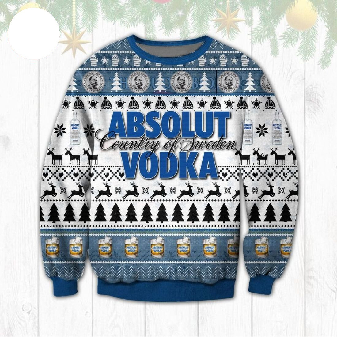 Absolut Vodka Ugly Christmas Sweater