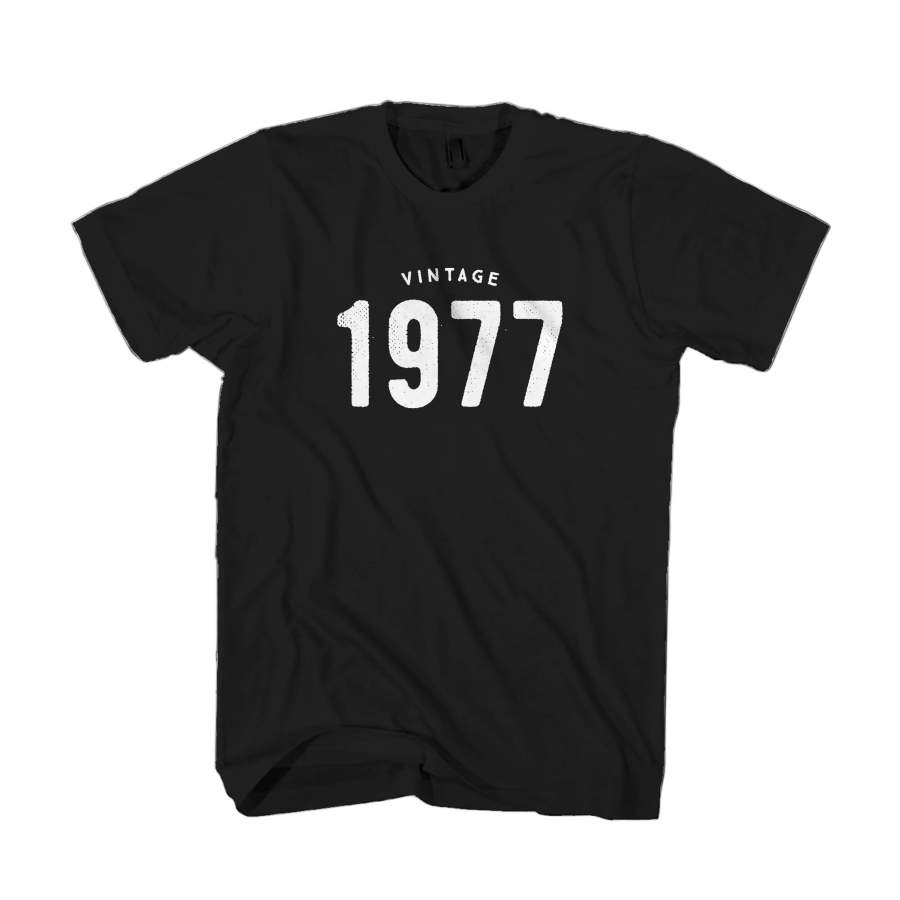 40th Birthday Gifts Ideas Vintage 1977 Graphic Man’s T-Shirt