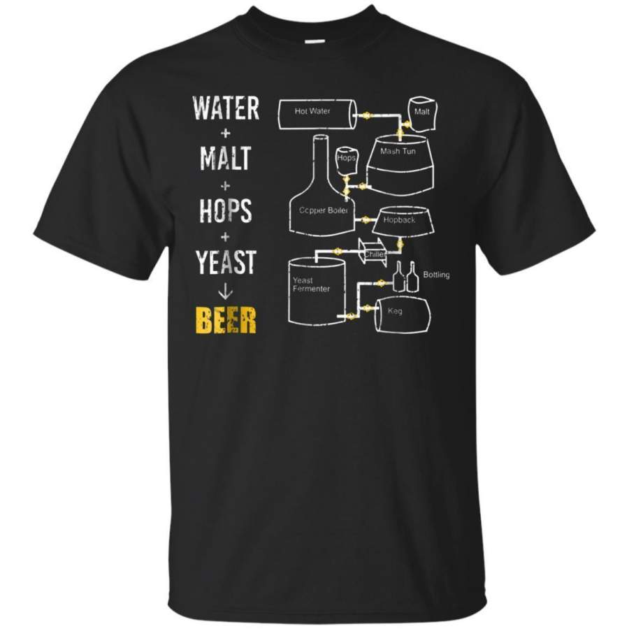 AGR Beer Making Cycle Diagram For Homebrew Shirt Beer Lovers Jaq T-shirt