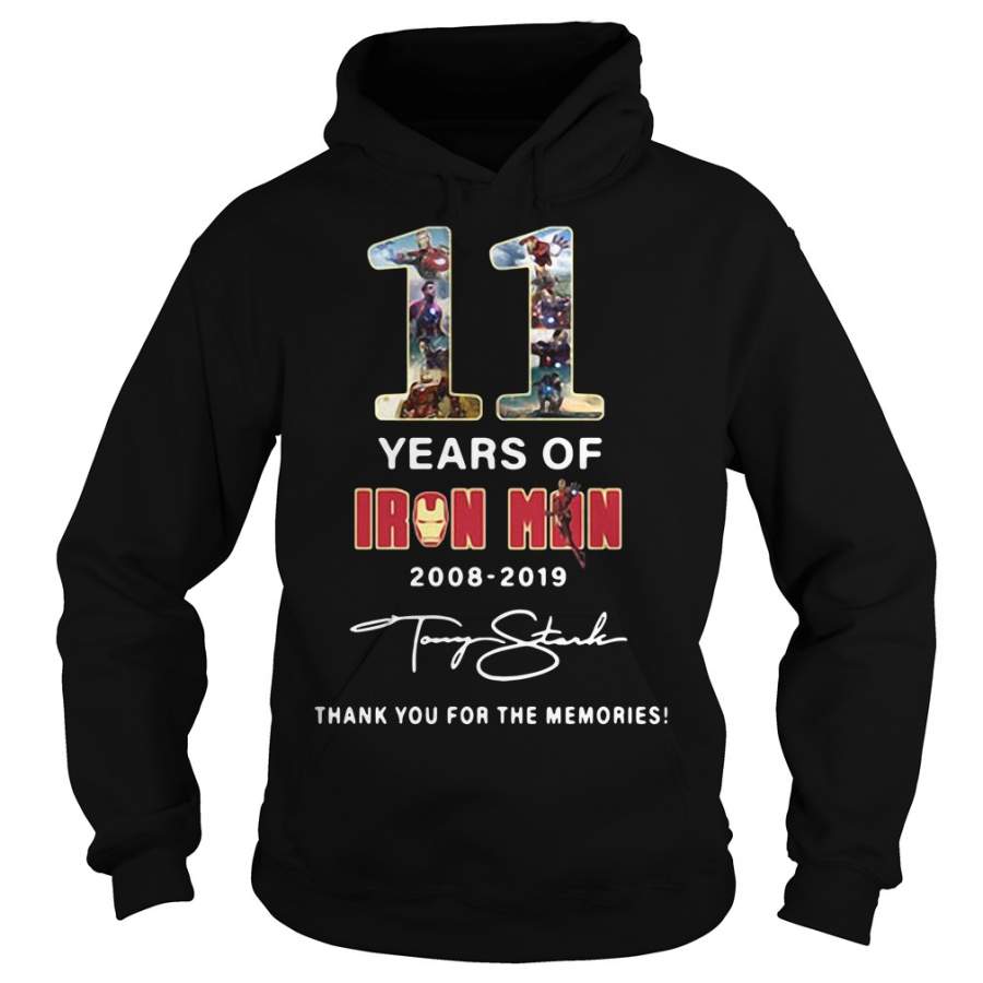 11 years of Iron Man 2008 2019 thank you for the memories Hoodie