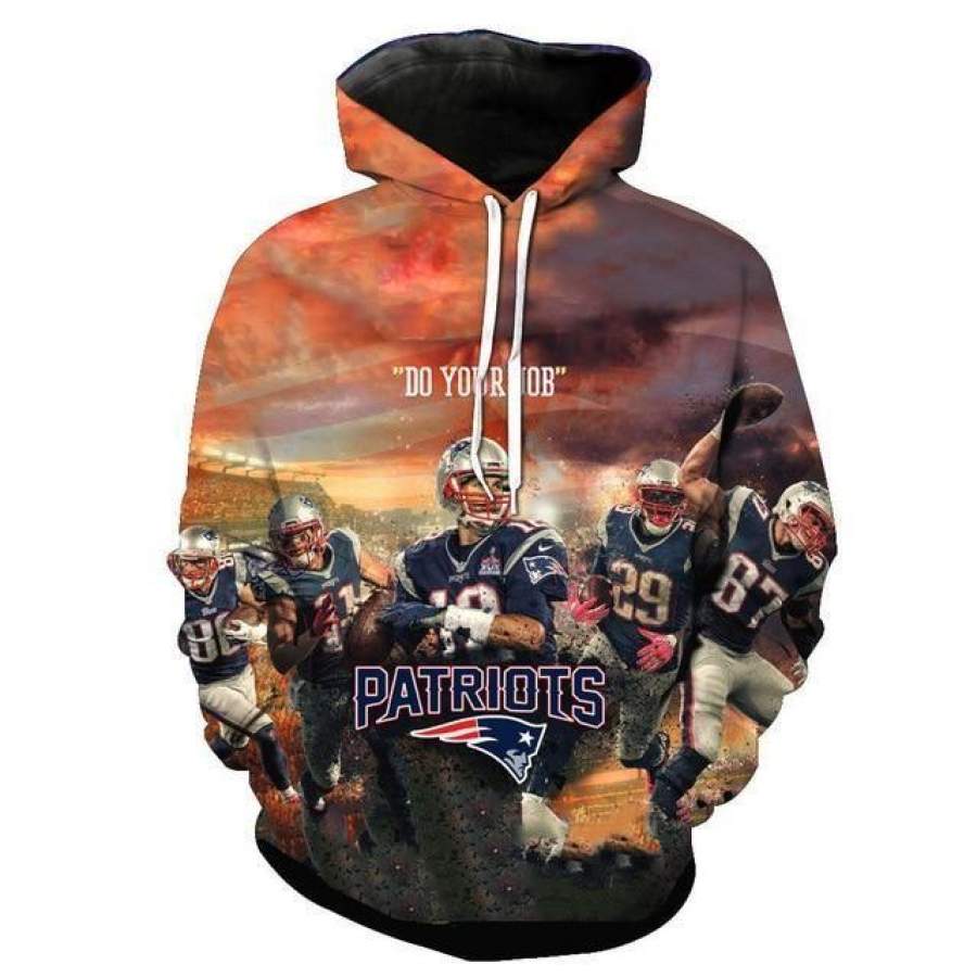 New England Patriots Hoodie 3D Style769 All Over Printed