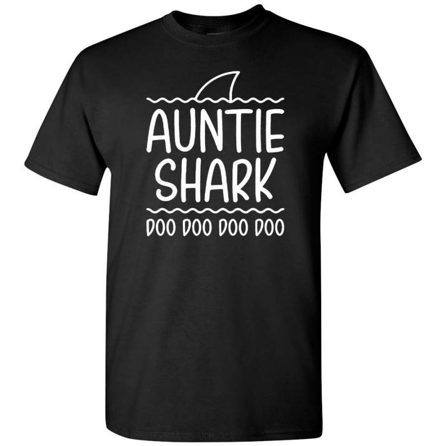 Auntie shark doo doo doo T-shirt, gift for aunt tee