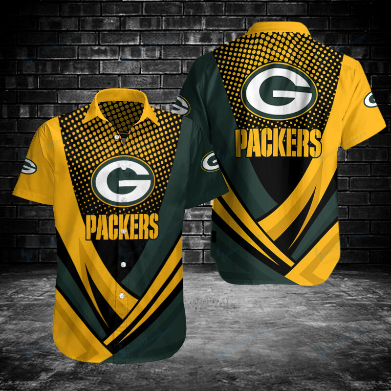 Green Bay Packers Button Shirts Bg173