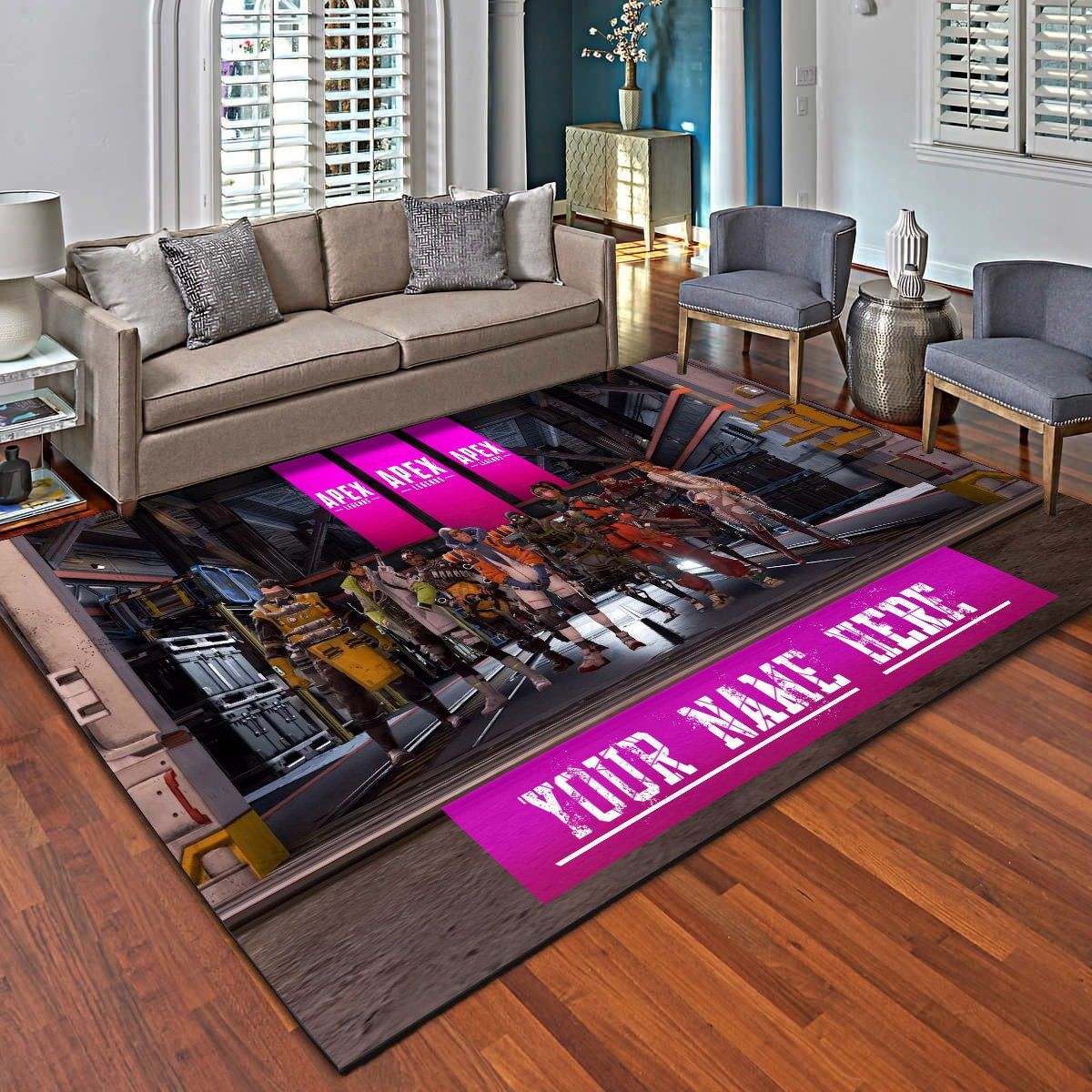 Apex Legends Personalized Area Rugs, Living Room Carpet – Customized Floor Mat