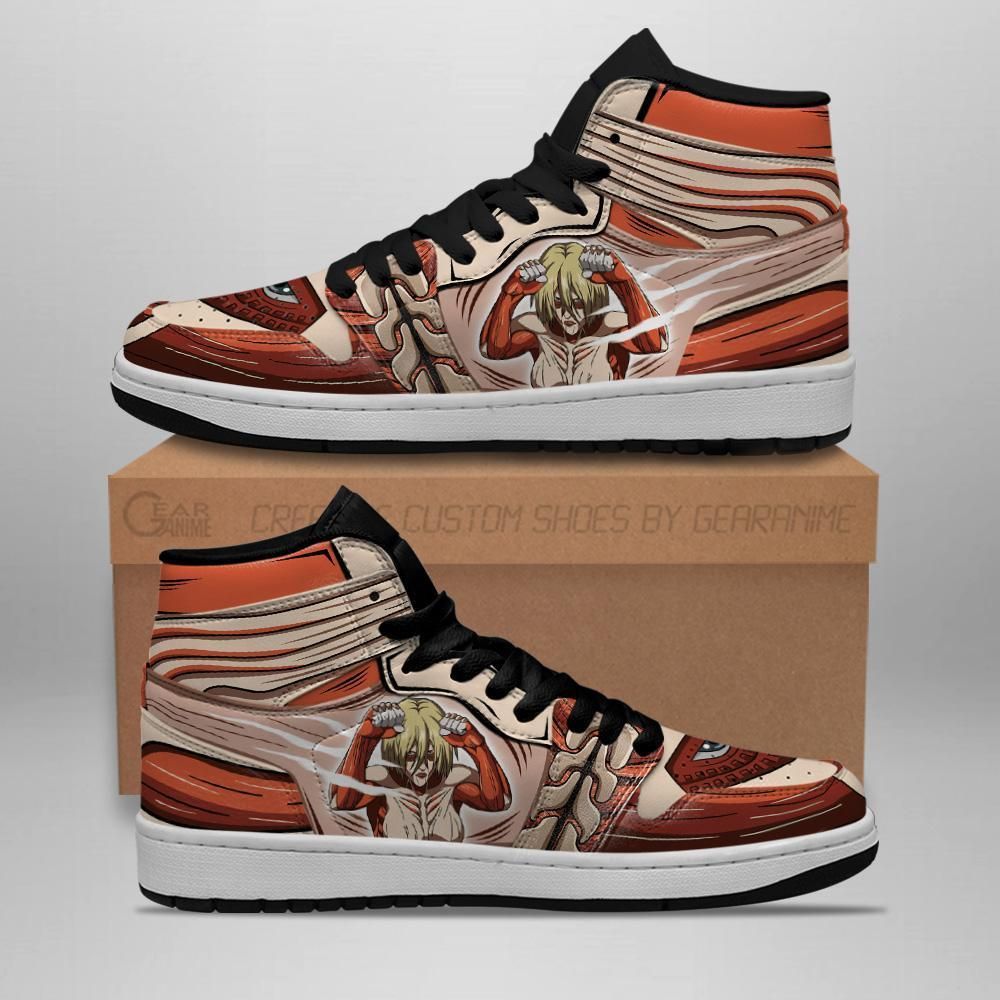 Female Titan Attack On Titan Anime Air Jordan Shoes Sport Sneakers