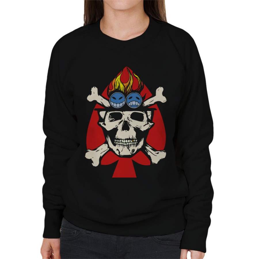 Fire Fist Aces Jolly Roger One Piece Women’s Sweatshirt