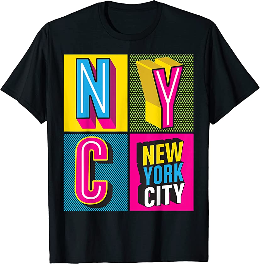 Vintage New York City Pop Art Style T shirt, New York City T-Shirt