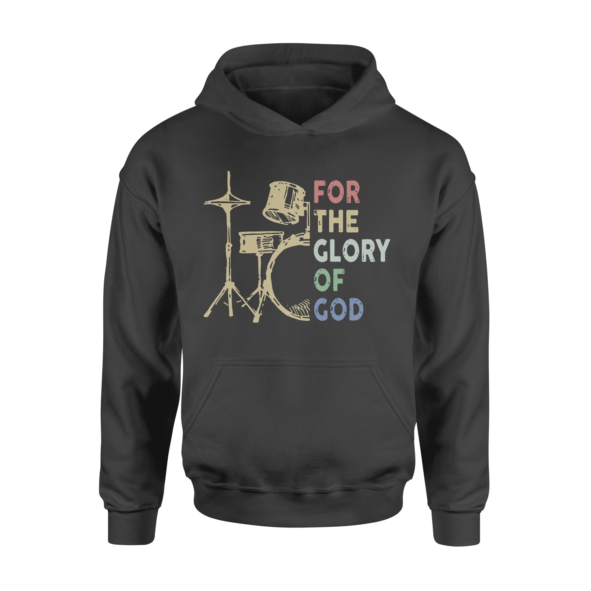 Drummer For The Glory Of God Gift – Premium Hoodie