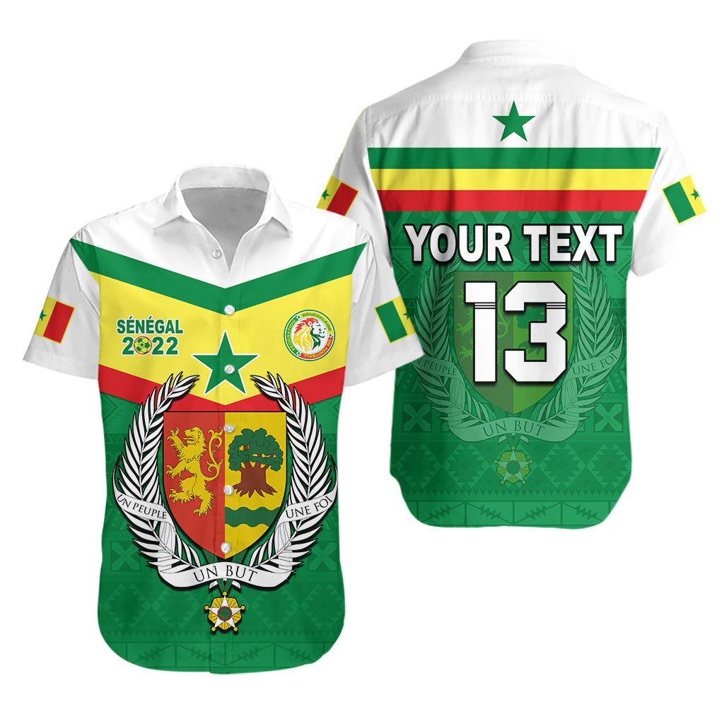 (Custom Text And Number) Senegal 2022 Sporty Hawaiian Shirt Lions Of Teranga Proud Football Lt13