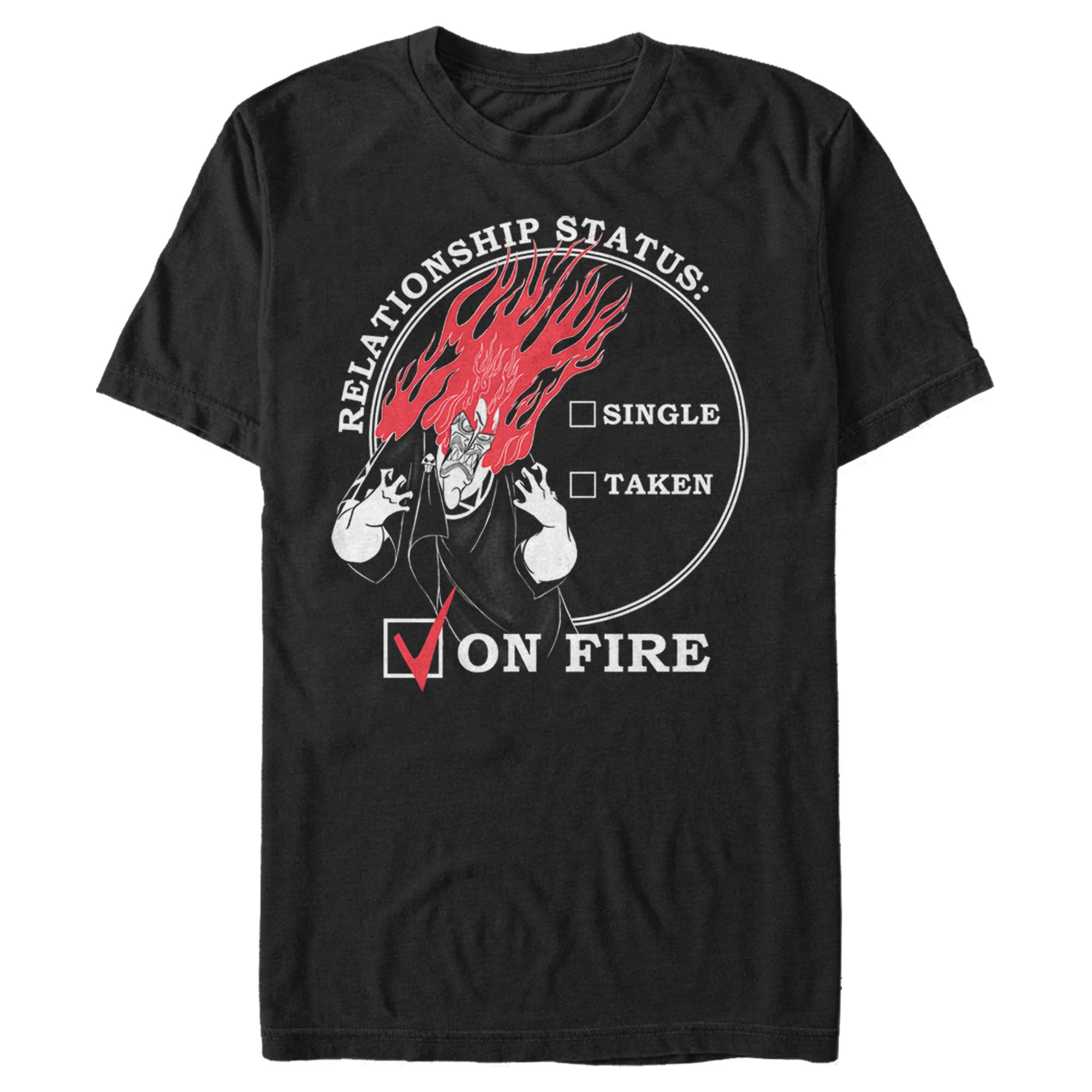 Men’S Hercules Hades Valentine’S Day Status, On Fire! T-Shirt