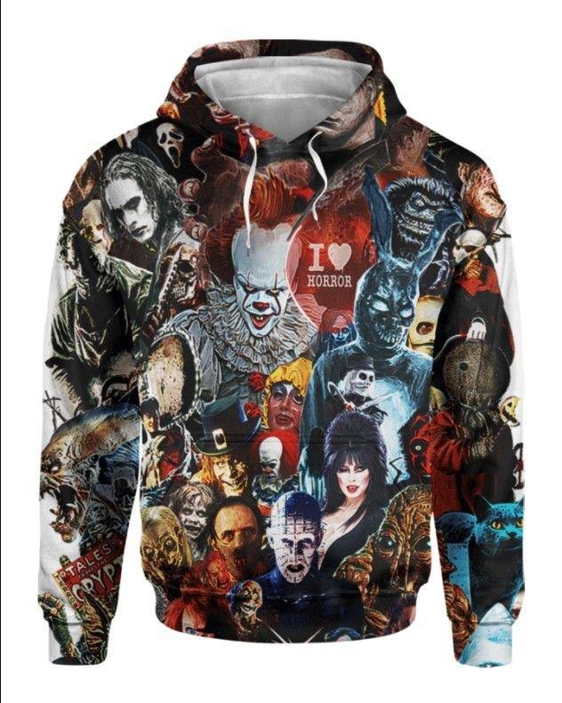 All Halloween Villains – 3D Full Printing Hoodie