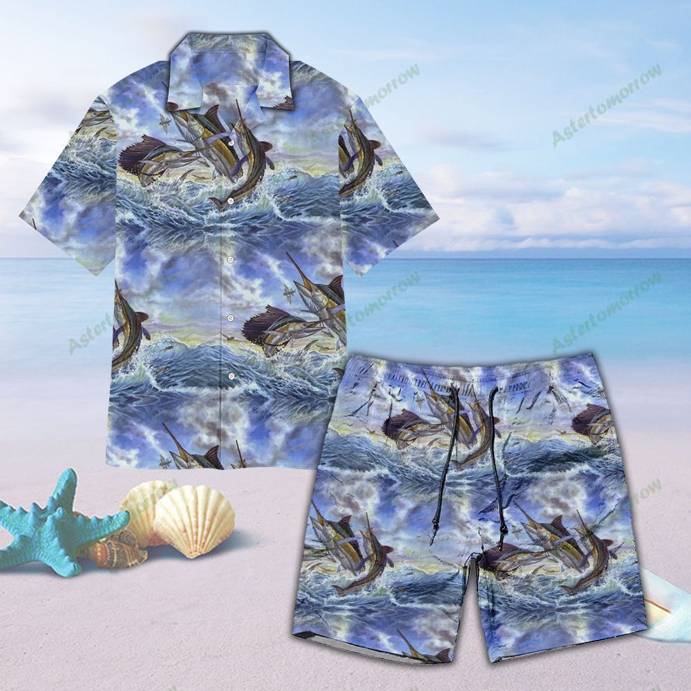 Sailfish Blue Marlin Unisex Hawaiian Shirt Beach Fishing Hawaiian Ha102770