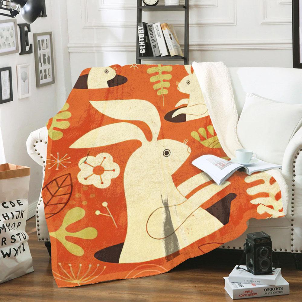 Rabbit Sherpa Blanket Ha201106Sb