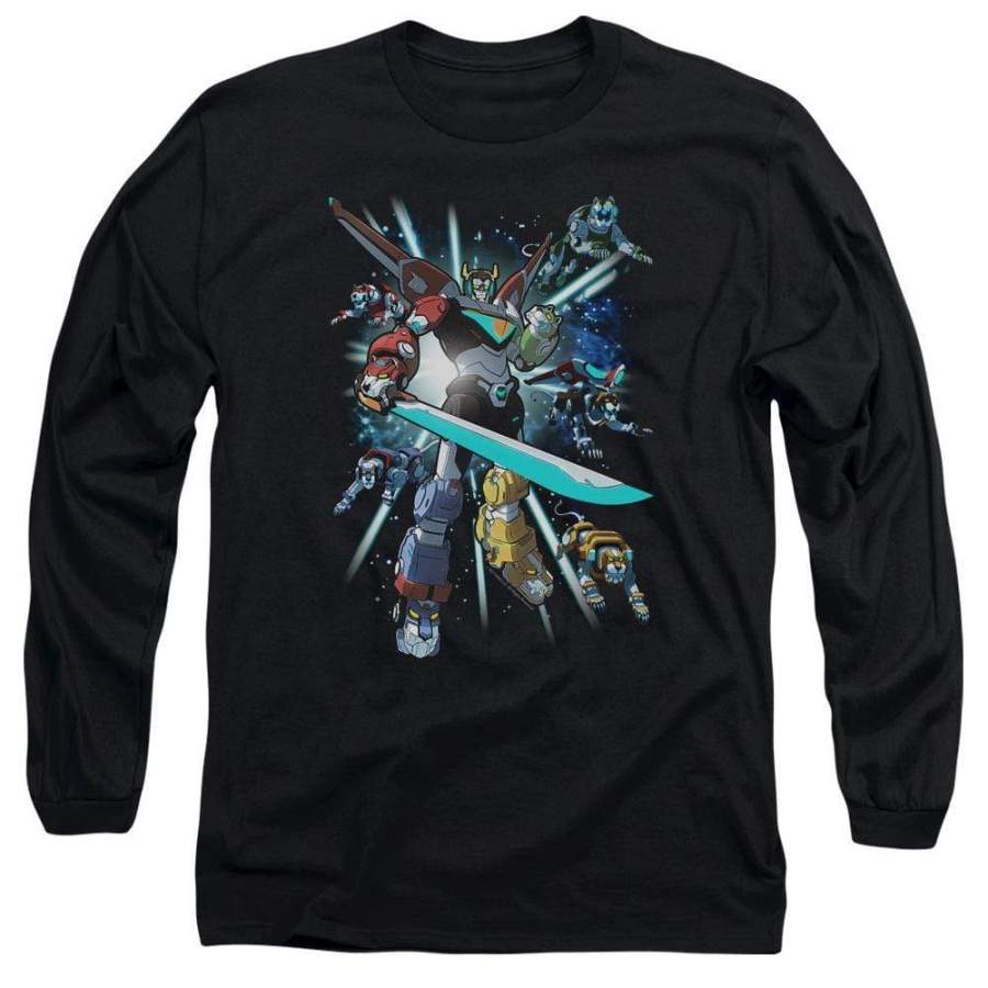 Voltron Lions Share Men’s Long Sleeve T-Shirt