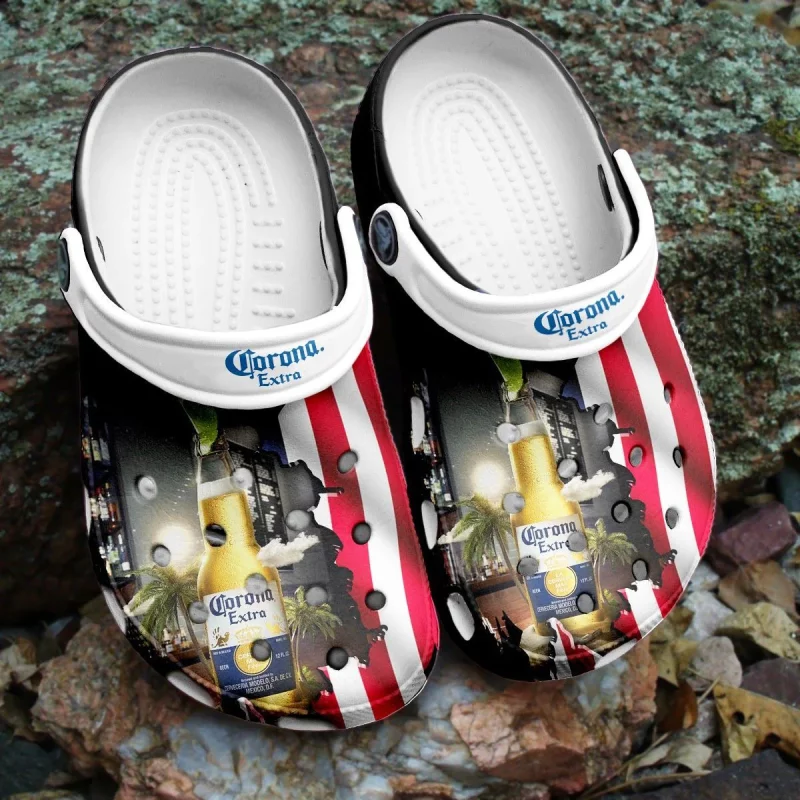 Corona Extra Beer Adults Crocs Clogs Comfortable Shoes Crocband For Men Women