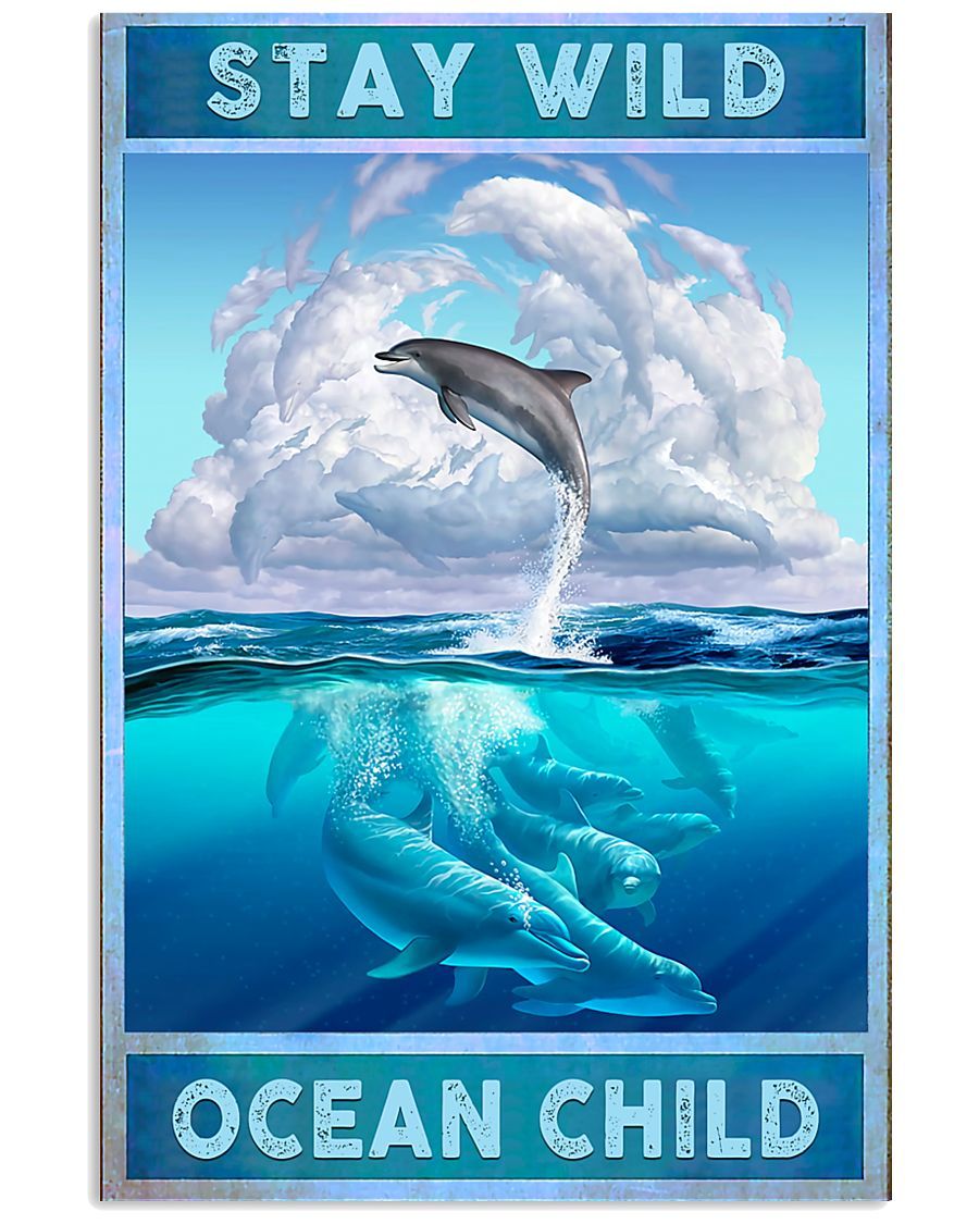 Dolphin – Ocean Child Poster And Canvas, Wall Decor, Wall Art, Canvas Instructure, Wall Art, Poster Store, Wall Decals, Canvas Wall Art