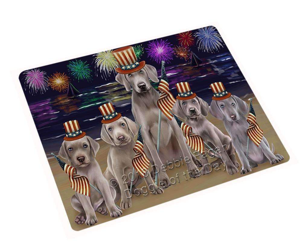 4Th Of July Independence Day Firework Weimaraners Dog Blanket Blnkt62292