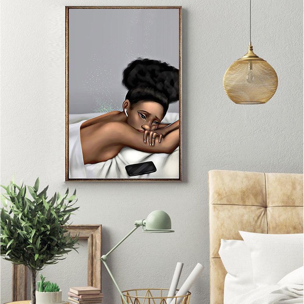 South Africa Canvas Prints Beautiful African Poster Art Prints Afro Girl Black Man Appealing Canvas Home Decoration