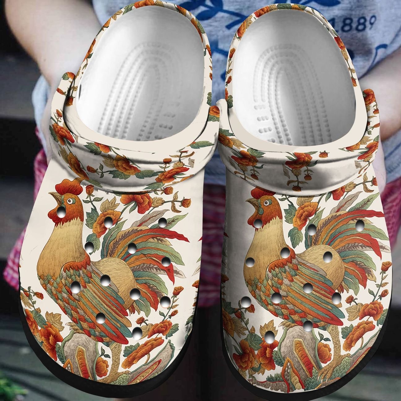 Chickens Personalized Clog, Custom Name, Text, Color, Number Fashion Style For Women, Men, Kid, Print 3D Chicken 1