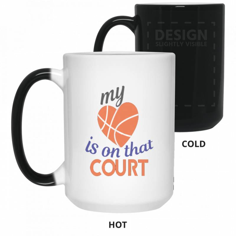 Basketball Mom Dad T Shirt Mothers Day G Color Changing Mug 15oz