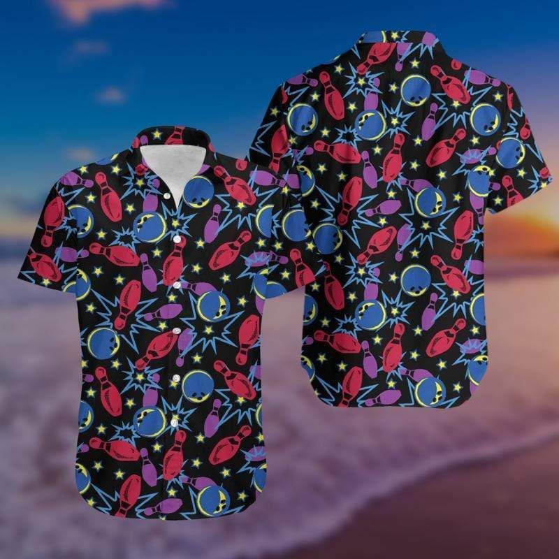 Bowling Strike Ball Aloha Hawaii Shirts For Men Women Ha84711