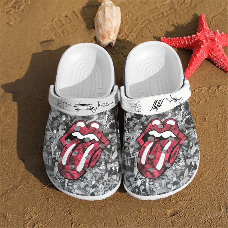 The Rolling Stones Crocs Crocband Clogs, Comfy Footwear, Shoes ...