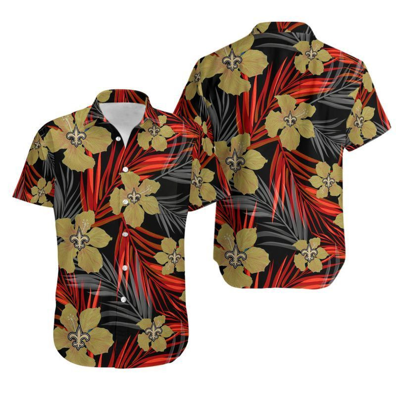 New Orleans Saints Flower Hawaii Shirt And Shorts Summer Collection H97