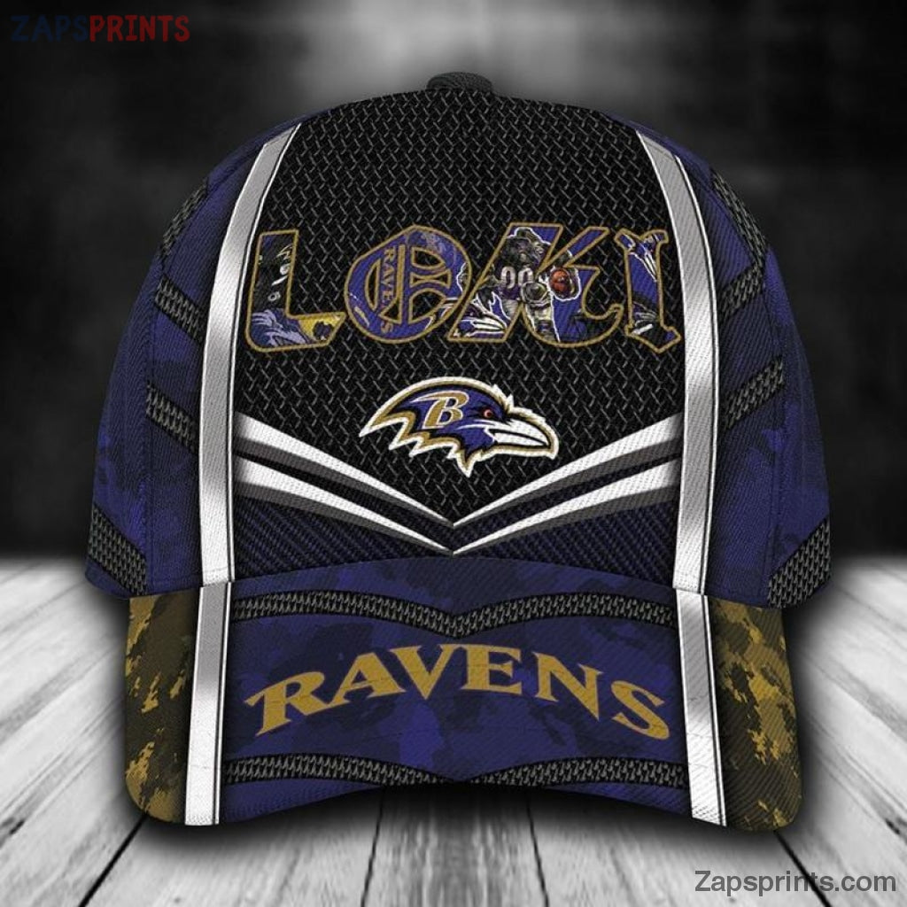 Baltimore Ravens Loki 3D Classic Cap Gift For Fan Football Lovers