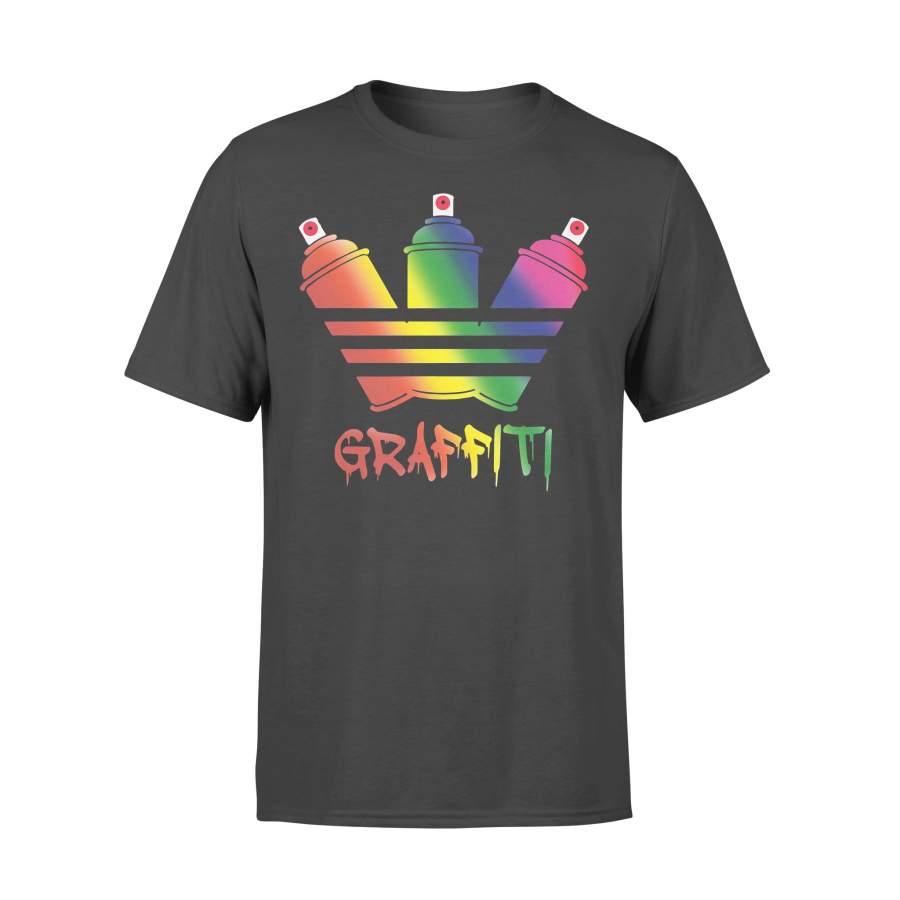 Graffiti Spray Cans Rainbow T-shirt