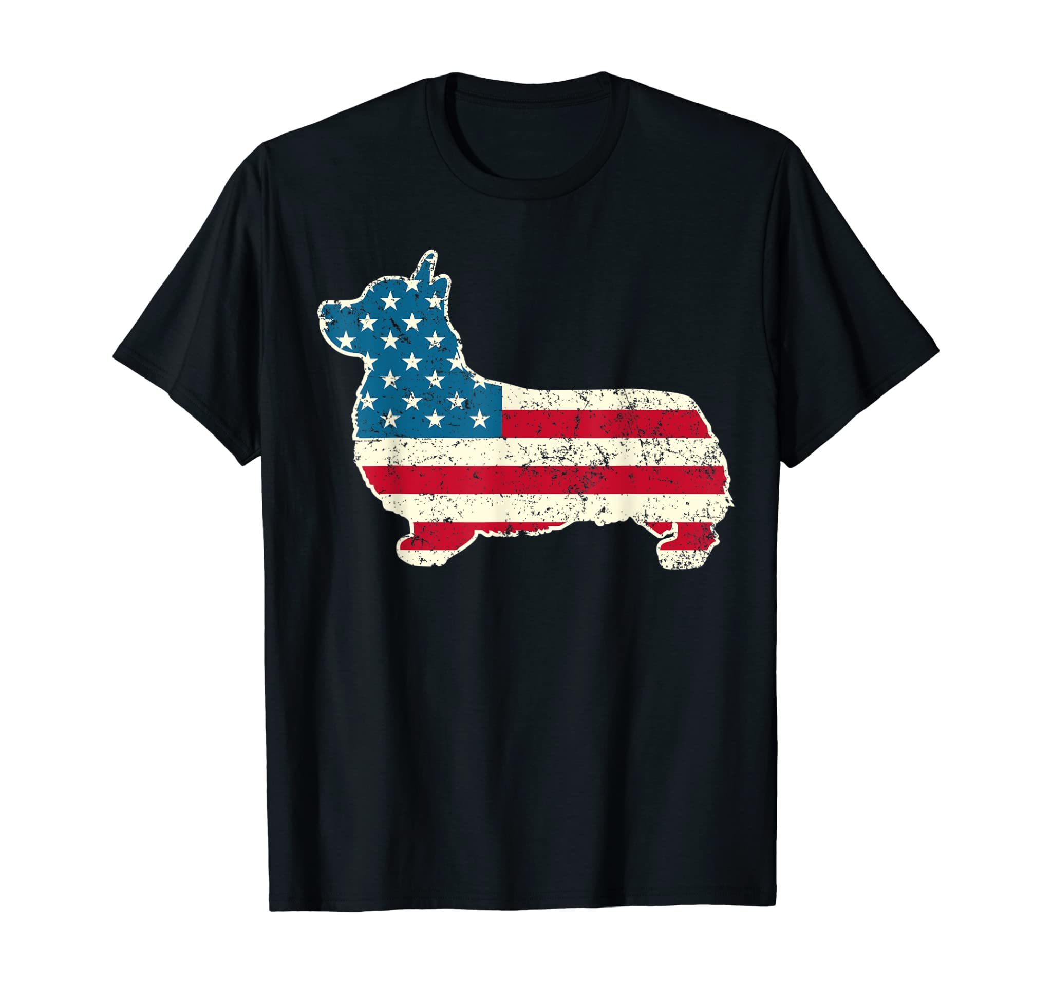 Corgi 4th of July Dog Lover Gifts Men Women American Flag T-Shirt