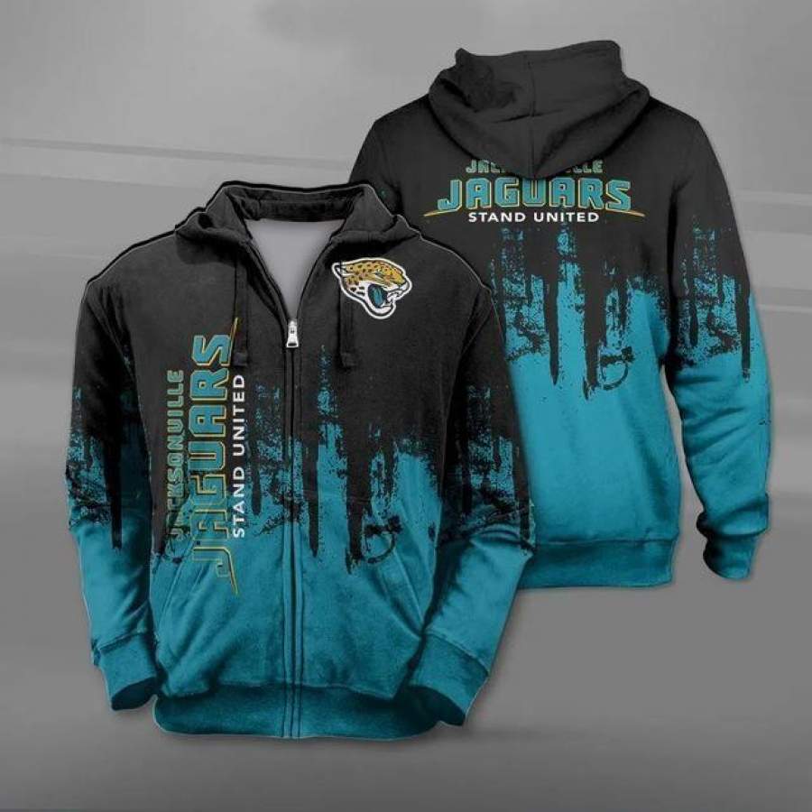 Jacksonville Jaguars Zipper Hoodie Unisex 3D All Over Print