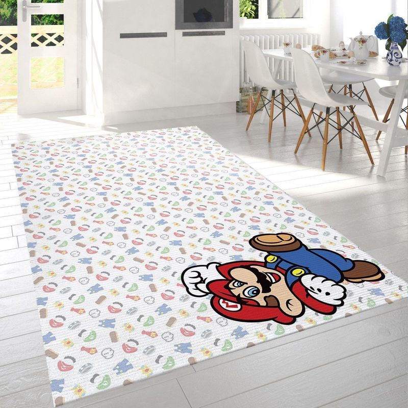 Super Mario 30 Area Rug Living Room And Bed Room Rug Gift Us Decor