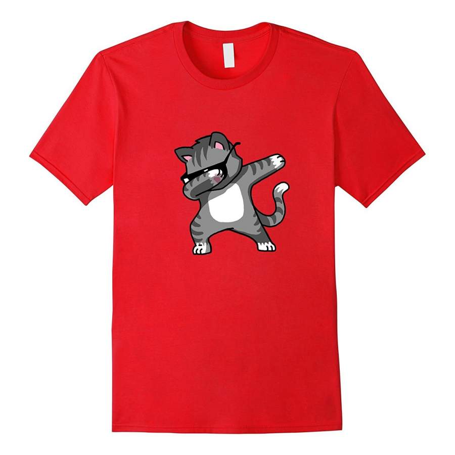 DTAOrder DTA Dabbing Cat Funny Shirt Dab Hip Hop Dabbing Kitten