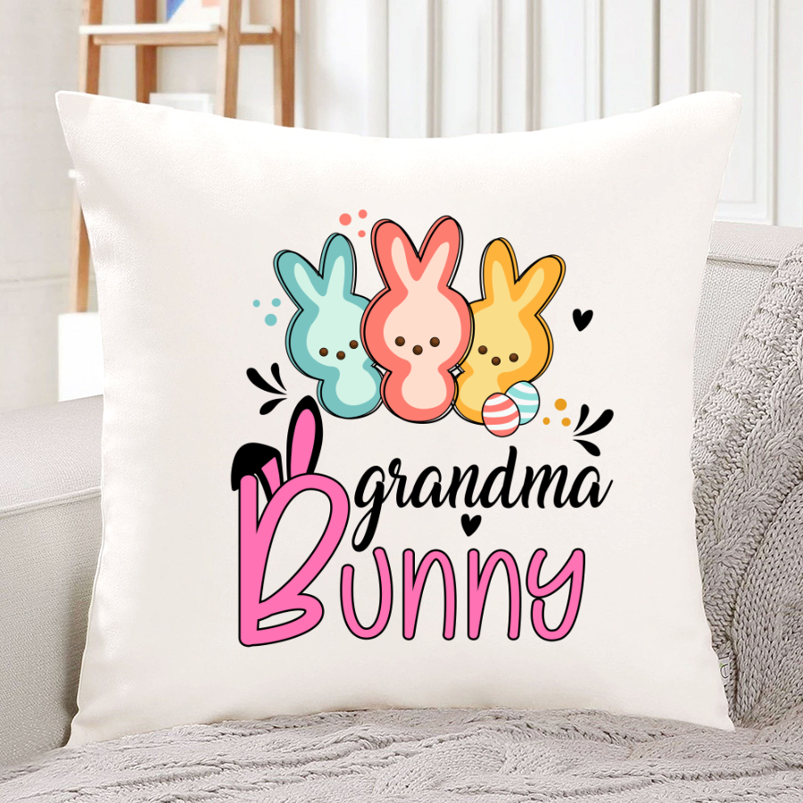 Chillever Personalized Grandma Bunny Easters Day Indoor Pillow