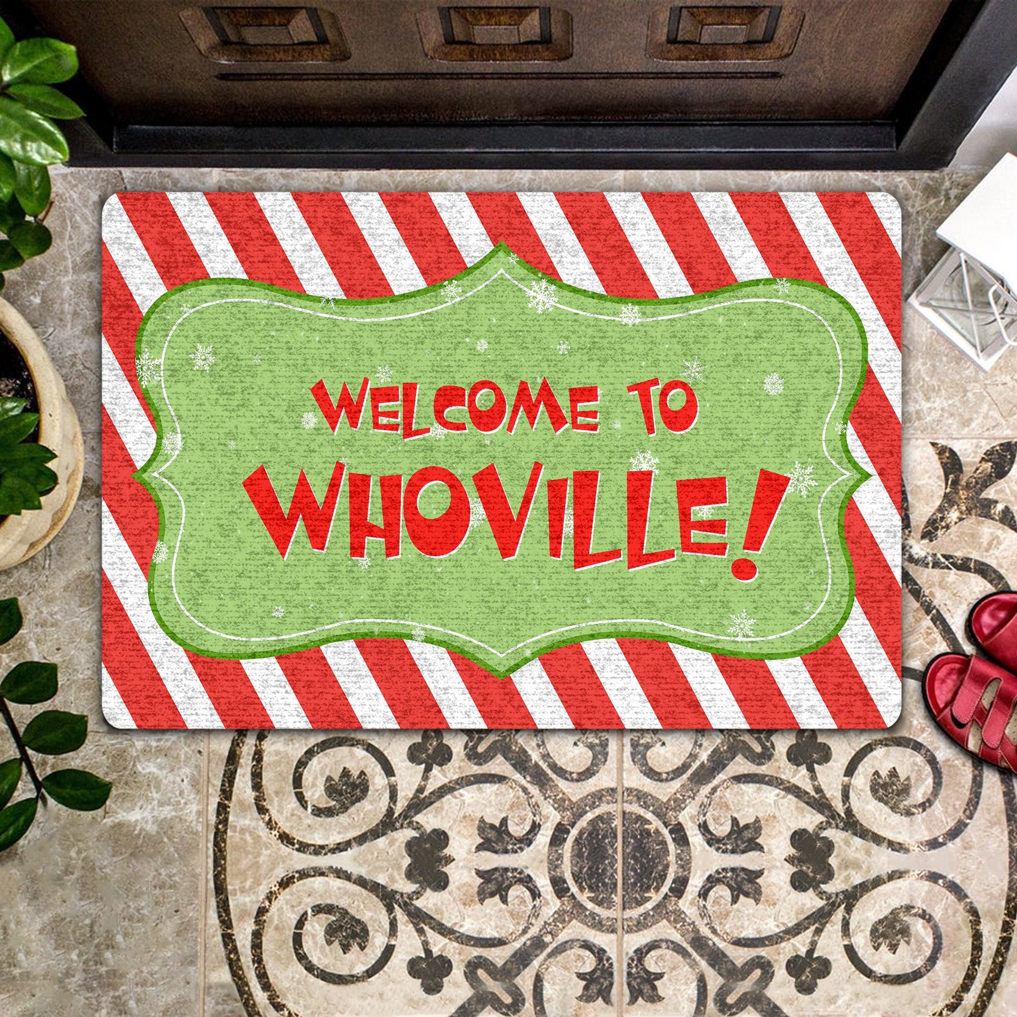 Welcome To Whoville All Over Printing Doormat Pre2008