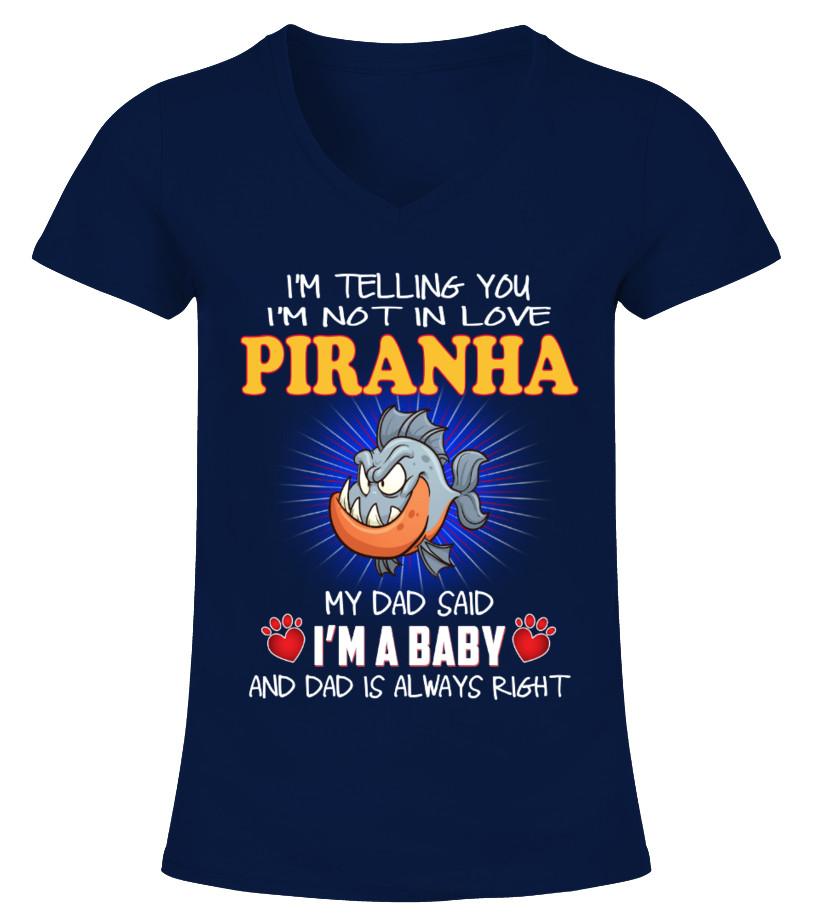 Piranha Animals Lover T Shirts C-7Z1R5