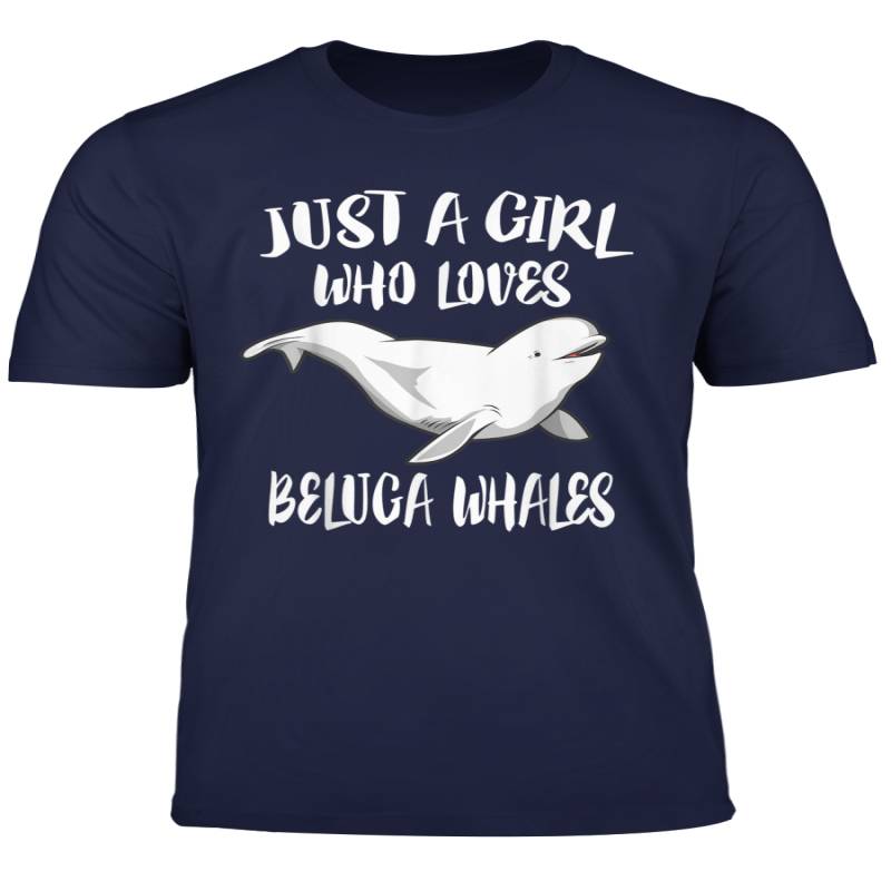 Just A Girl Who Loves Beluga Whales Animal Gift T Shirt