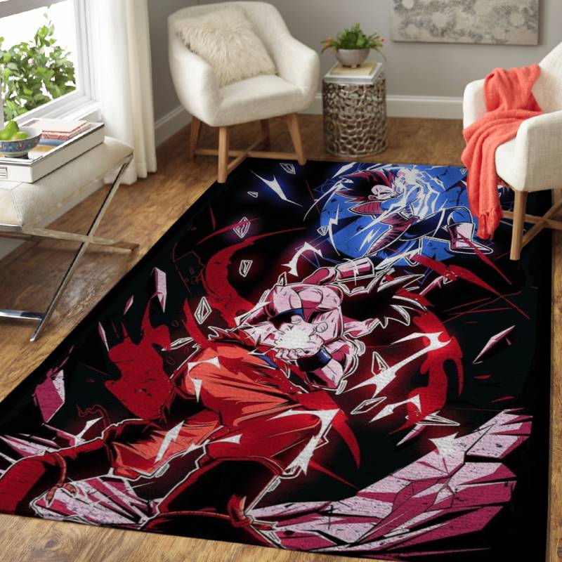 Goku Vs Vegeta Anime Art Area Rug – Carpet