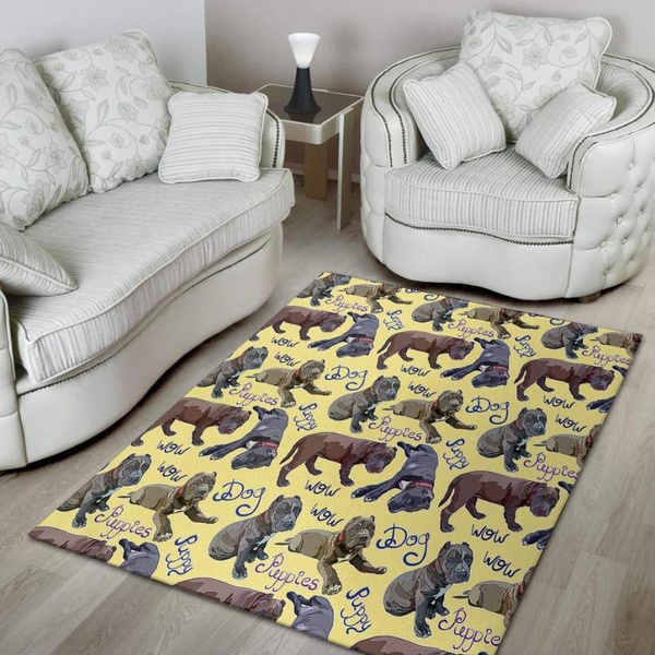 Pitbull Puppy Area Rug