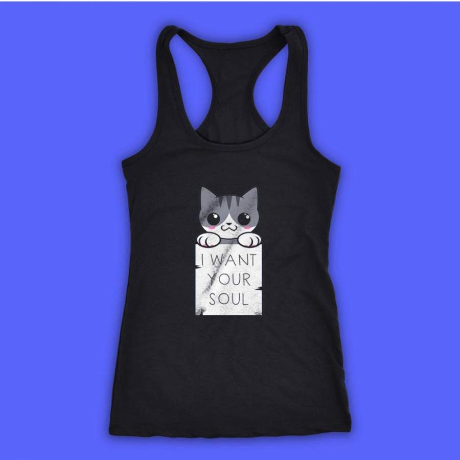 Soul Kitty Animal Quote Women’S Tank Top Racerback