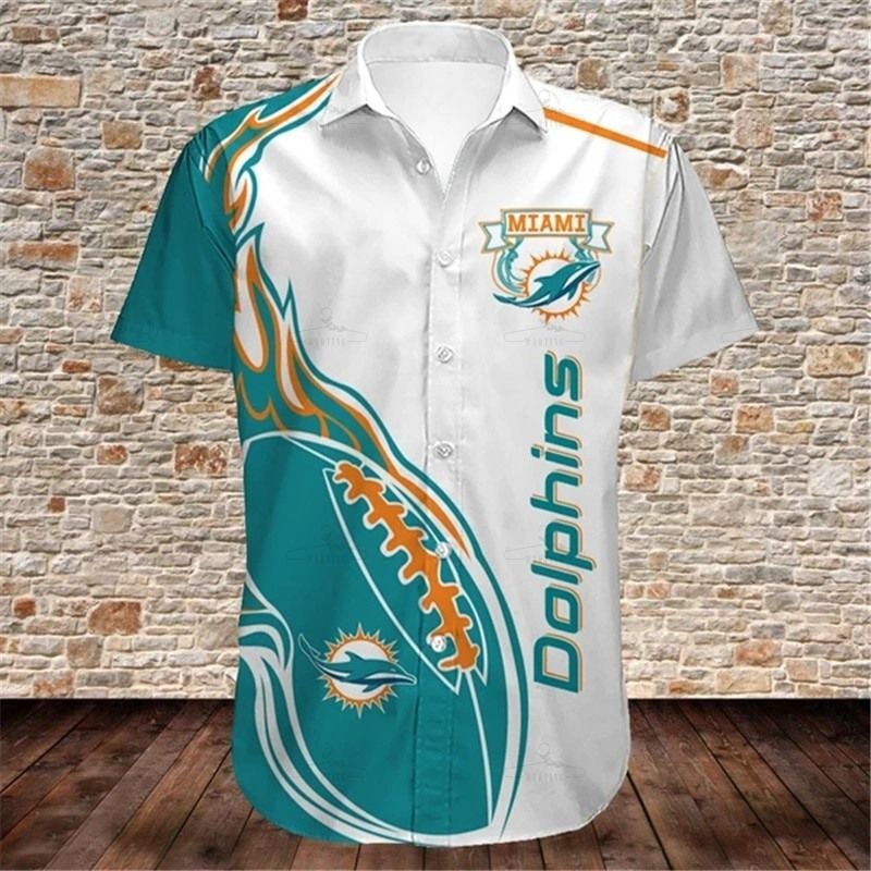 Miami Dolphins Shirts Cute Flame Balls Graphic Gift For Men